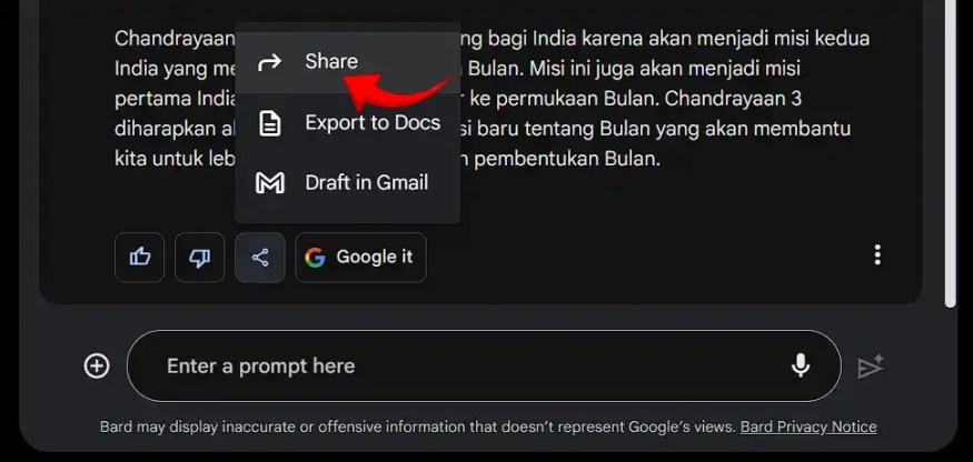 share bard response 1