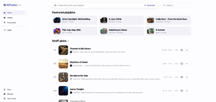 10 Best AI Music Generator Tool In 2025 (Free & Paid) 2 Riffusion