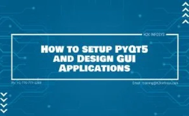 How To Setup PyQt5 And Design GUI Applications