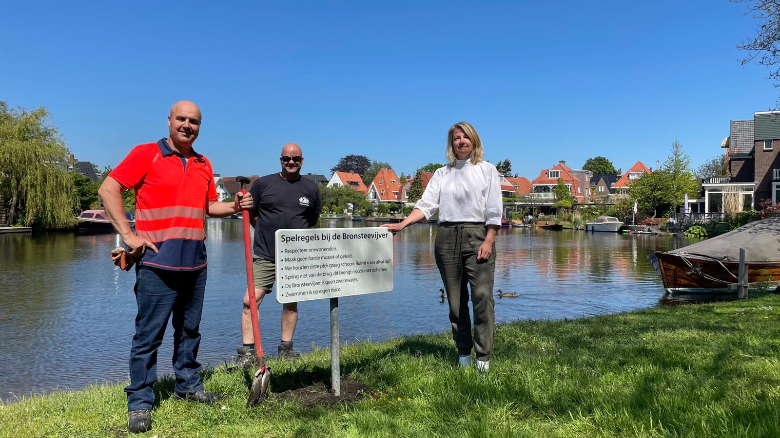 Wethouder van der Have over het ‘spelregelbord’ bij de Bronsteevijver: “Laten we samen ons best doen”