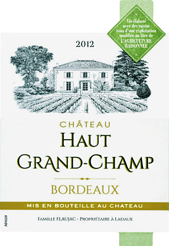 Château Haut Grand-Champ 2012 - Bordeaux - Vin rouge | Guide Hachette des  Vins