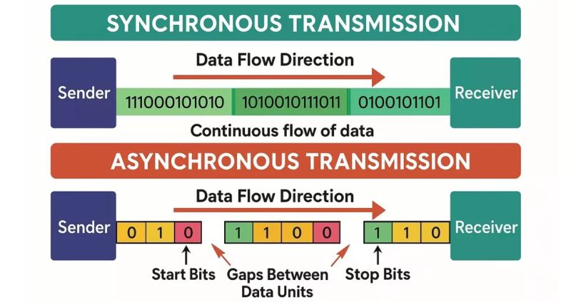 10 Difference Between Synchronous And Asynchronous Data Transmission With Examples Viva - Download Creative Abstract Art | 4K