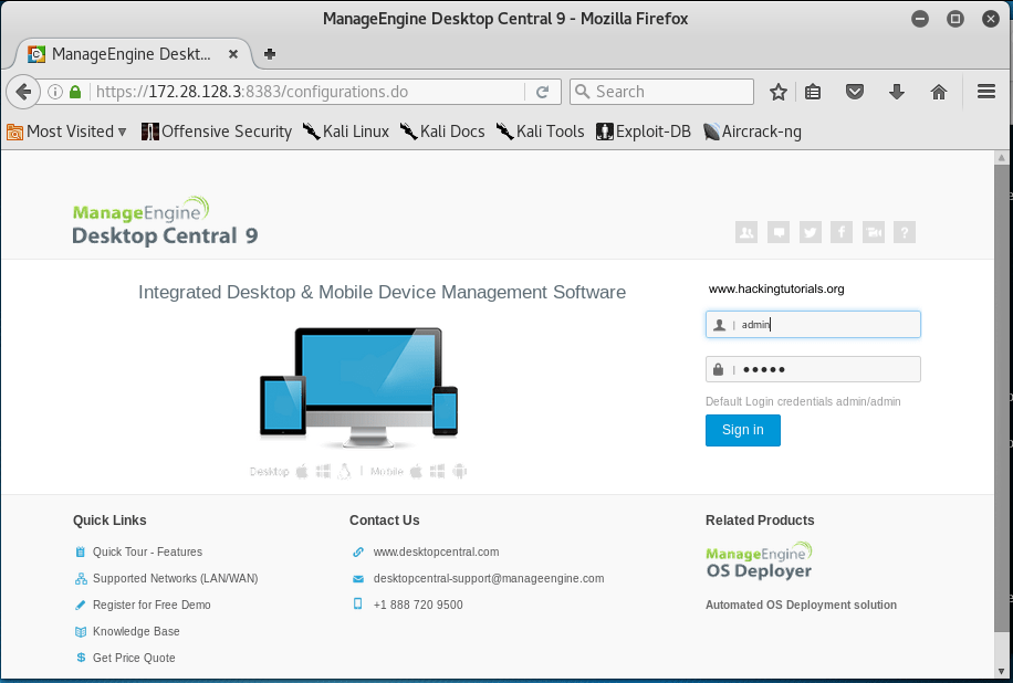 5 simple steps to image and deploy os! Metasploitable 3 Exploiting Manageengine Desktop Central 9 Hacking Tutorials