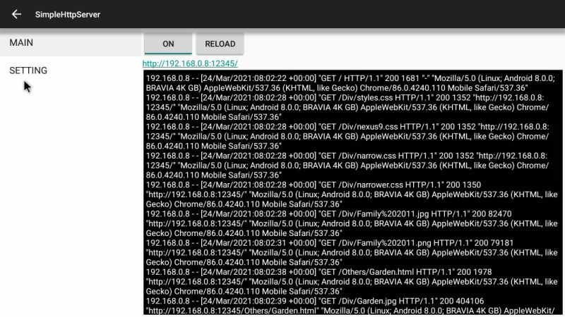Simplehttpserver Android Applion - Ultra HD Colorful Picture - 8K