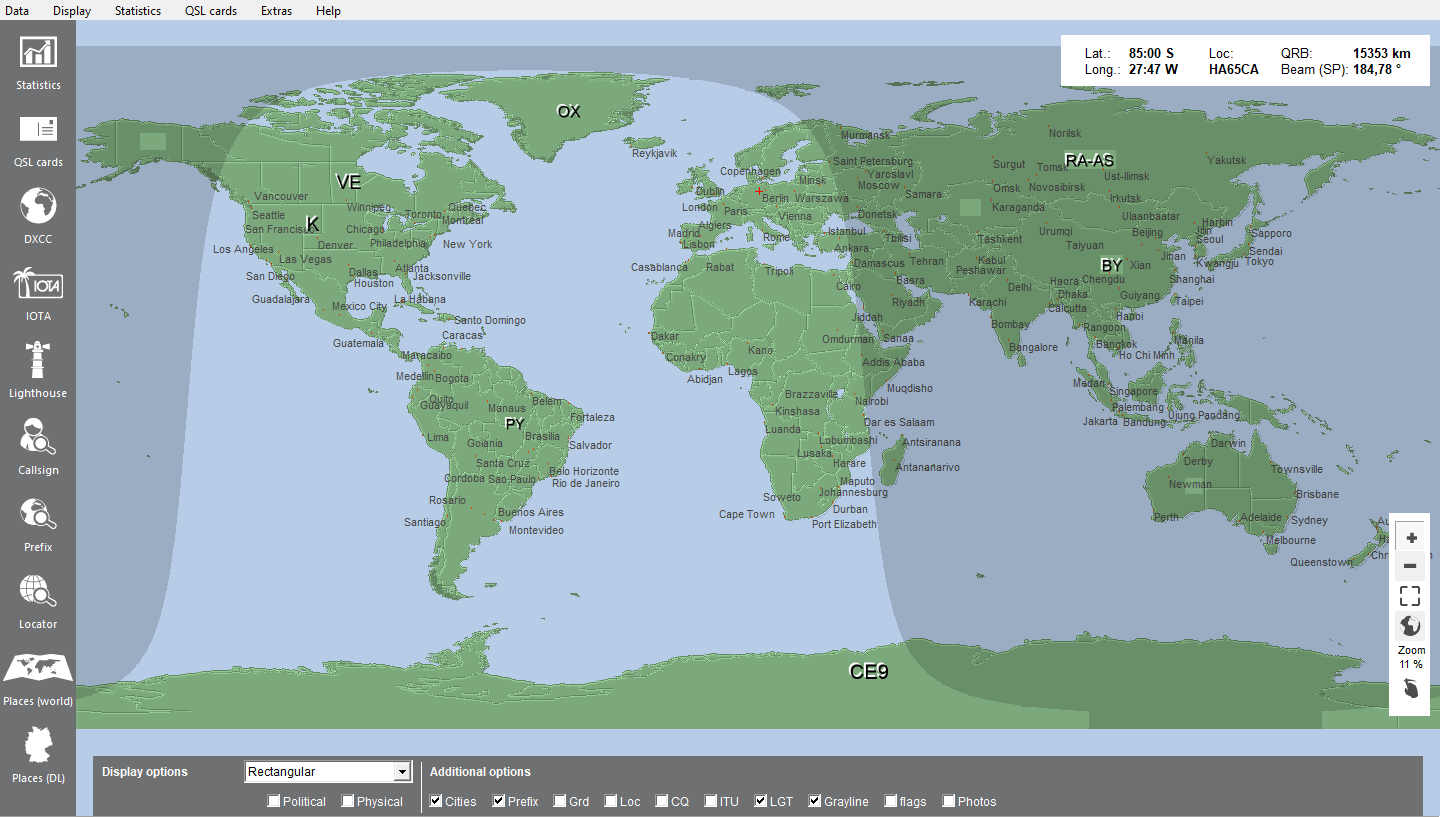 ARCOMM GmbH Worlmap Grayline E 