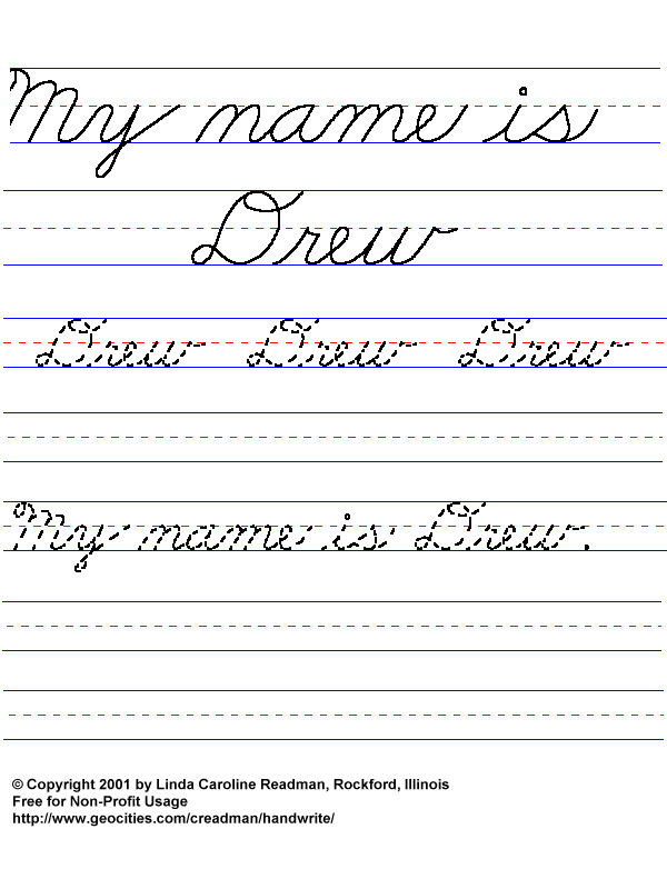 · select your favorite cursive font and download it. Basic Handwriting For Kids Cursive Names Male Non Javascript Lists