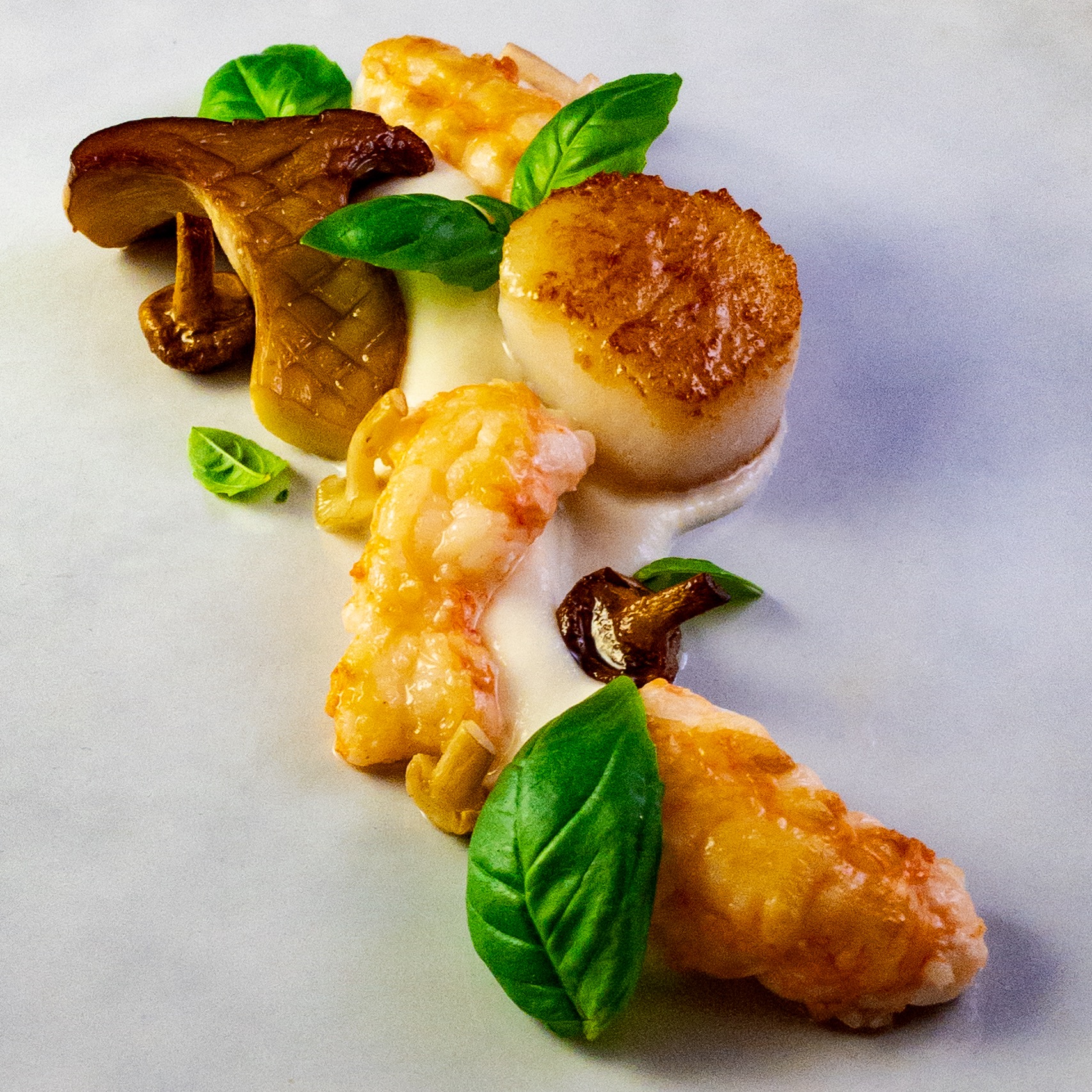 Langoustine, coquille en bloemkool