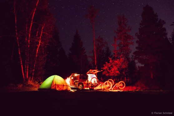 Bikepark Valemount in the Night