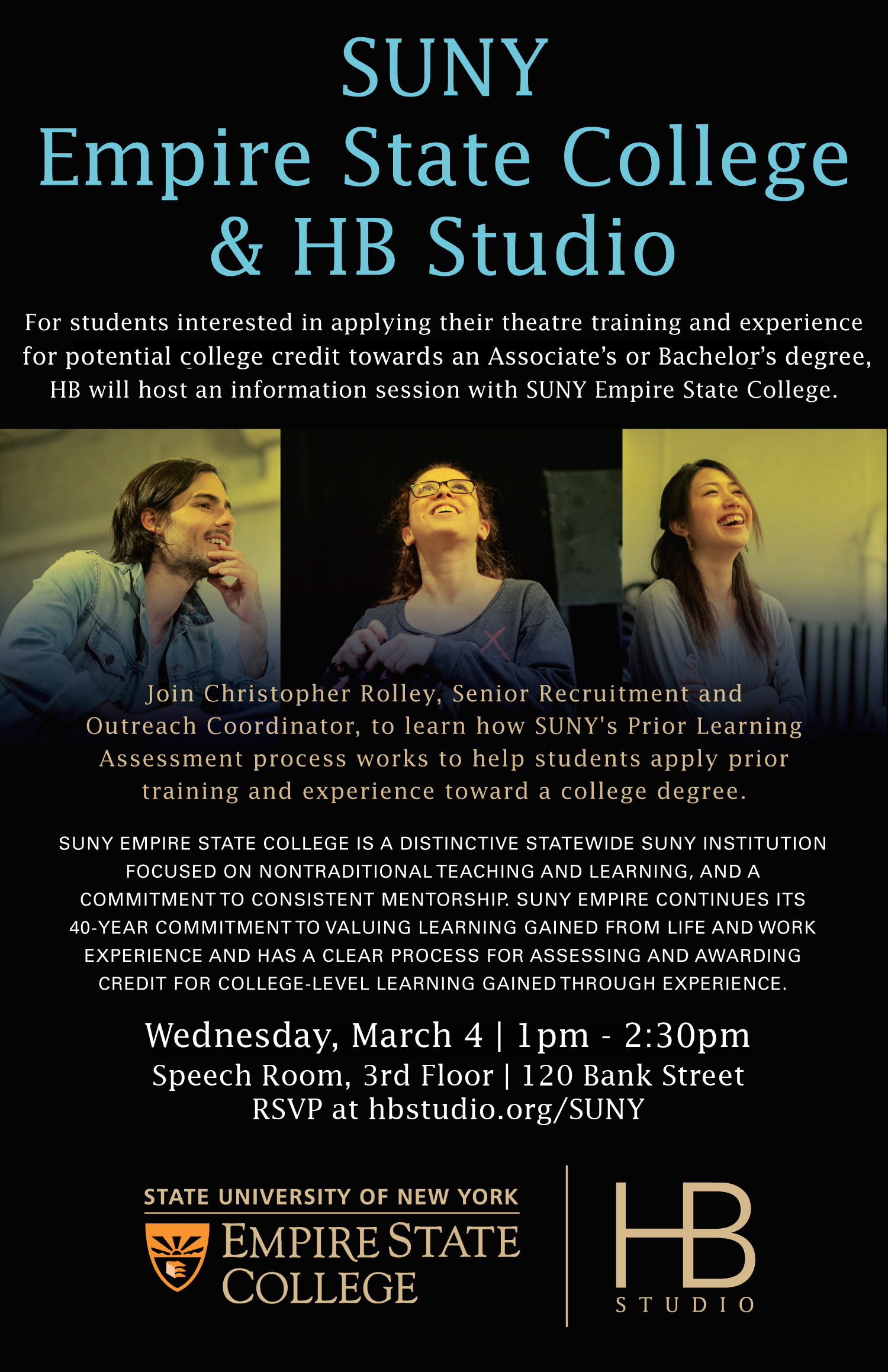Info Session with SUNY Empire State College - HB Studio