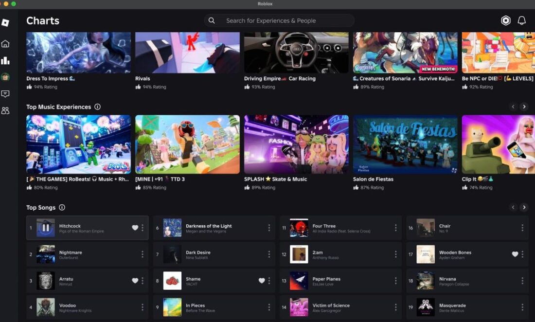 Indie Artists Face A Tough Choice As Roblox Offers Exposure Without Pay Roblox Music Charts 1100x662 