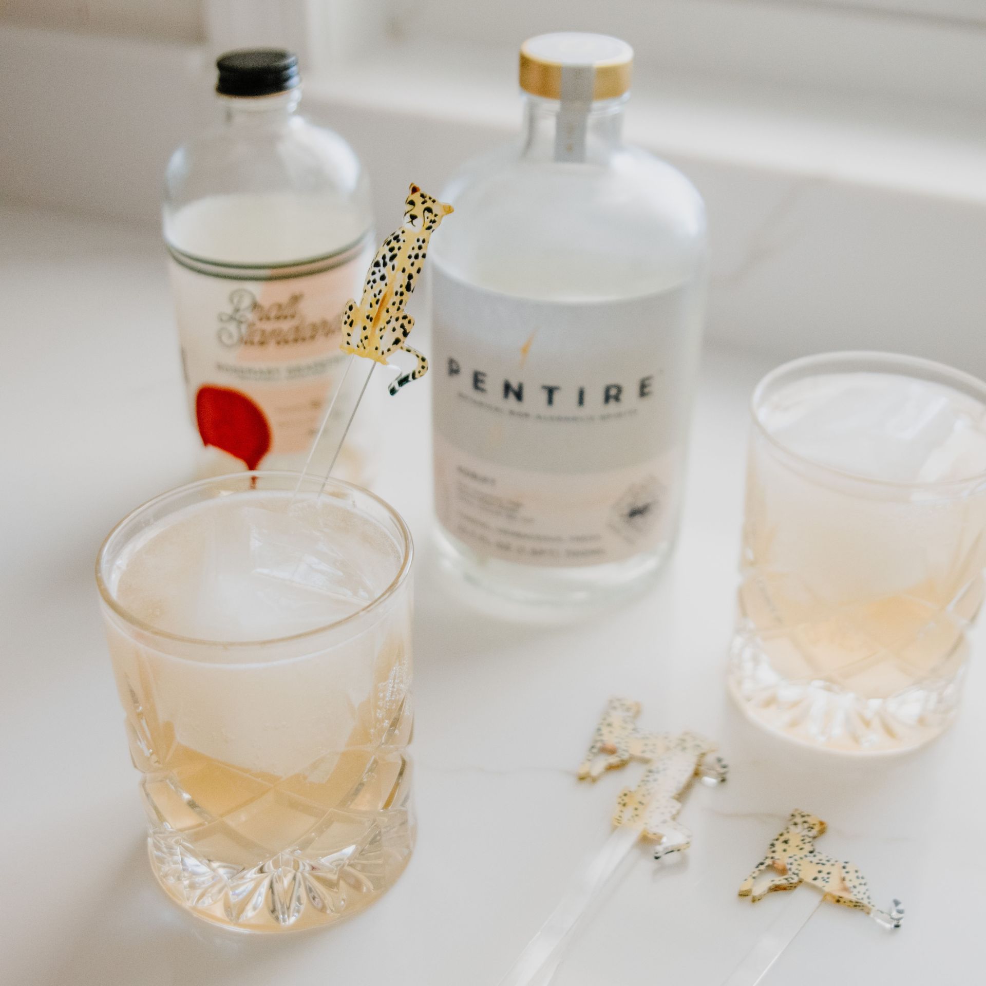 Grapefruit Rosemary Mocktail and Britt X Beks Stir Sticks