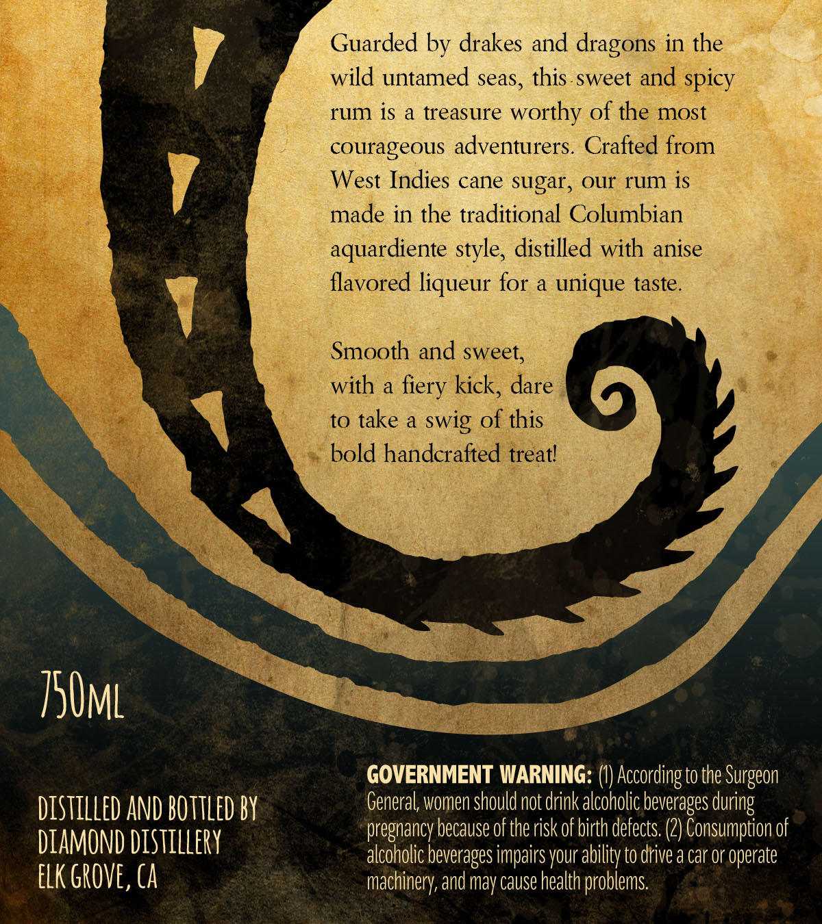 rum label design – heather knudsen