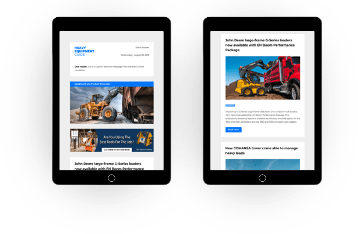 Newsletter registration