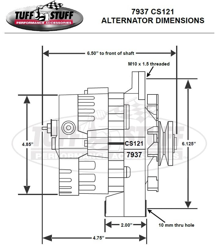 LS Compact Alternator Dimensions Heavy Metal Garage