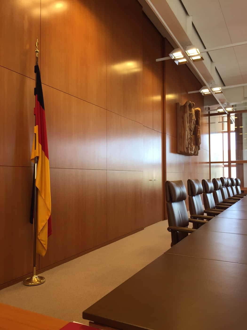 Plenarsaal, hier werden die richterlichen Entscheidungen verkündet