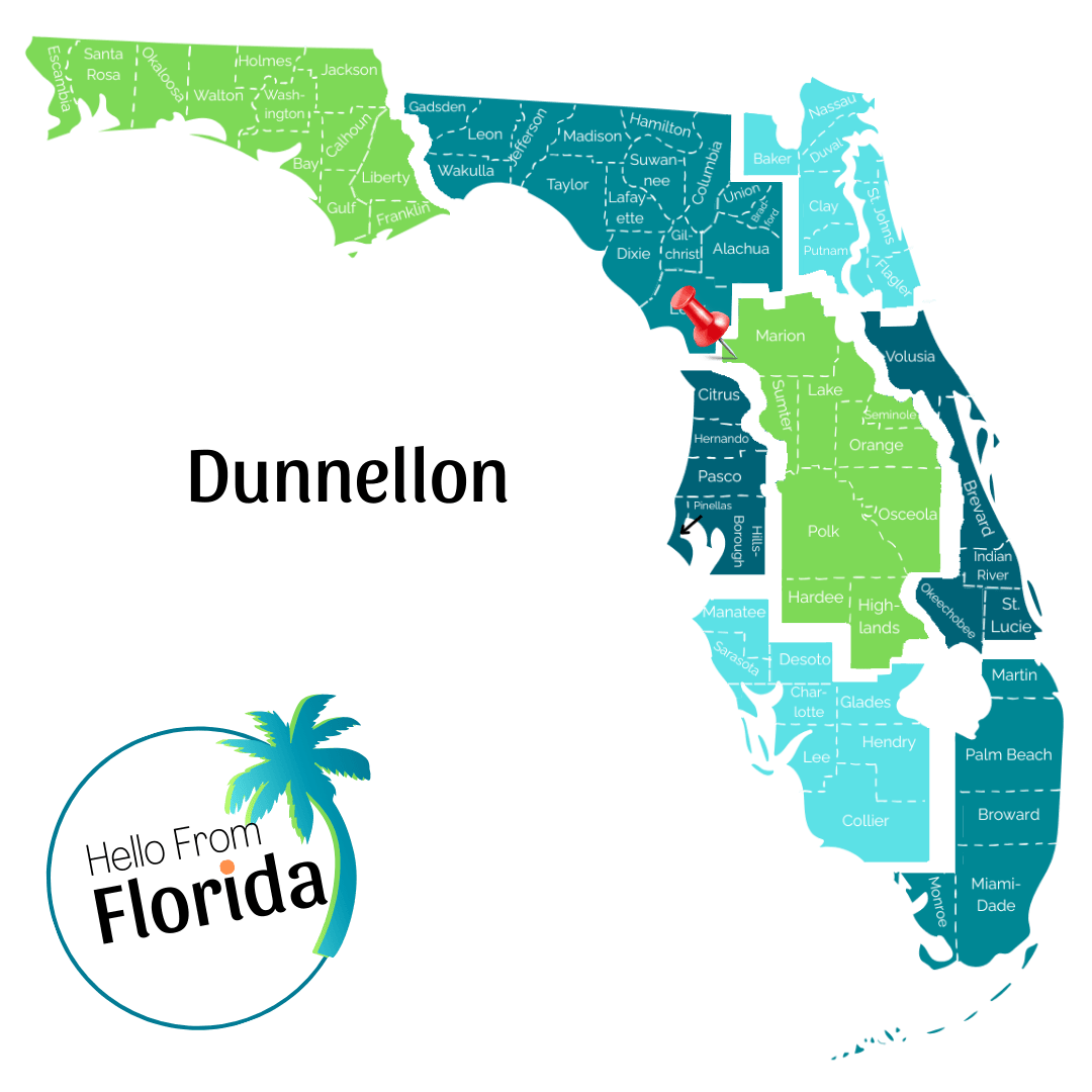 Dunnellon Hello From Florida Dunnellon Map 