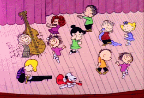 The Peanuts Gang does the original Harlem shake.