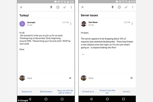 Smart Reply Finally Comes To Your Gmail App To Help Send