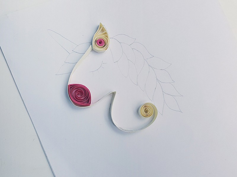 paper quill unicorn art hello wonderful