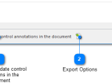 Exporting Control Annotations To The Topic