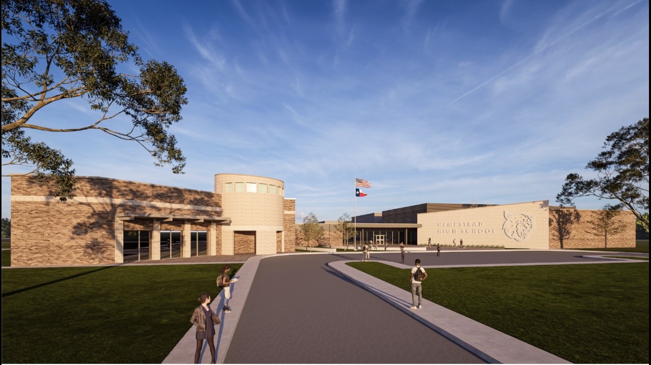 Rendering of Hempstead High School improvements