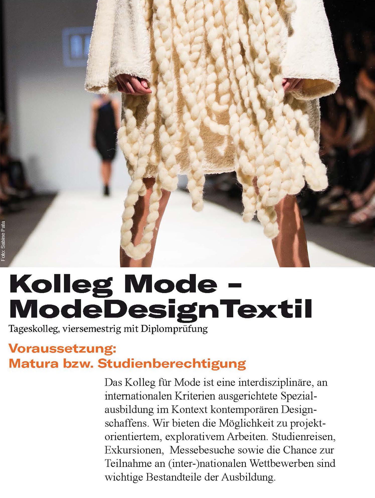 Ausbildungen Kunstmodedesign Herbststrasse