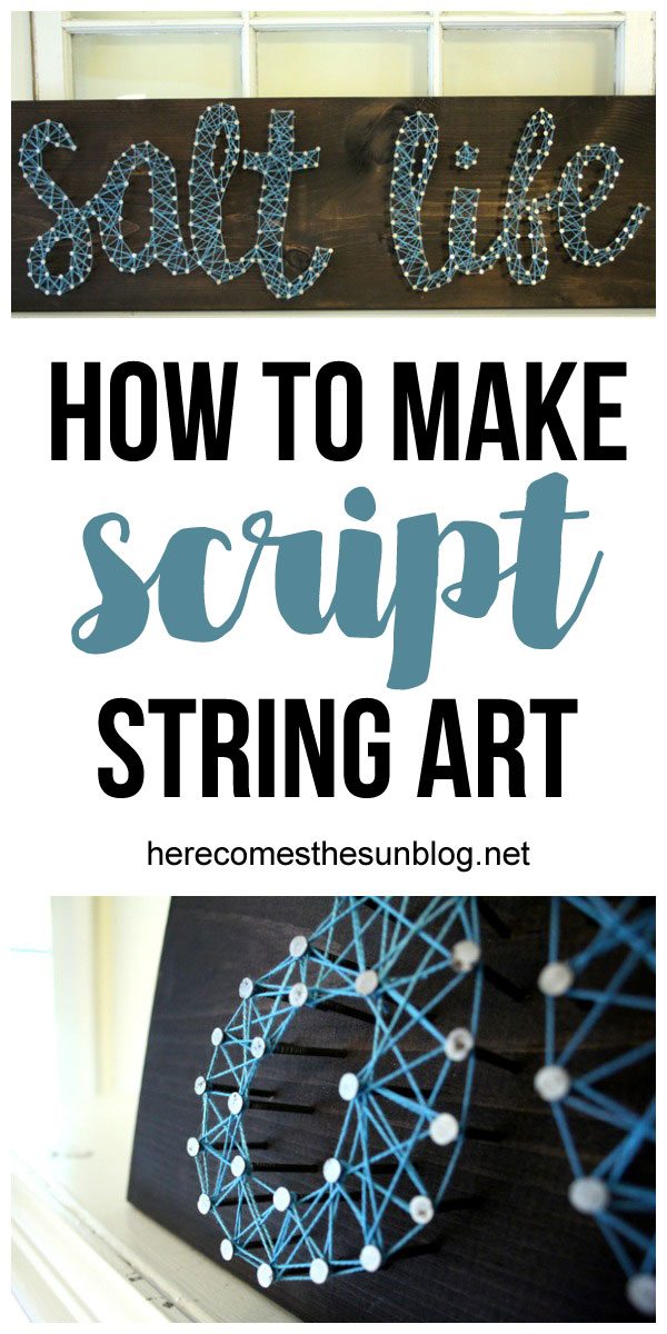 how to make script string art here comes the sun