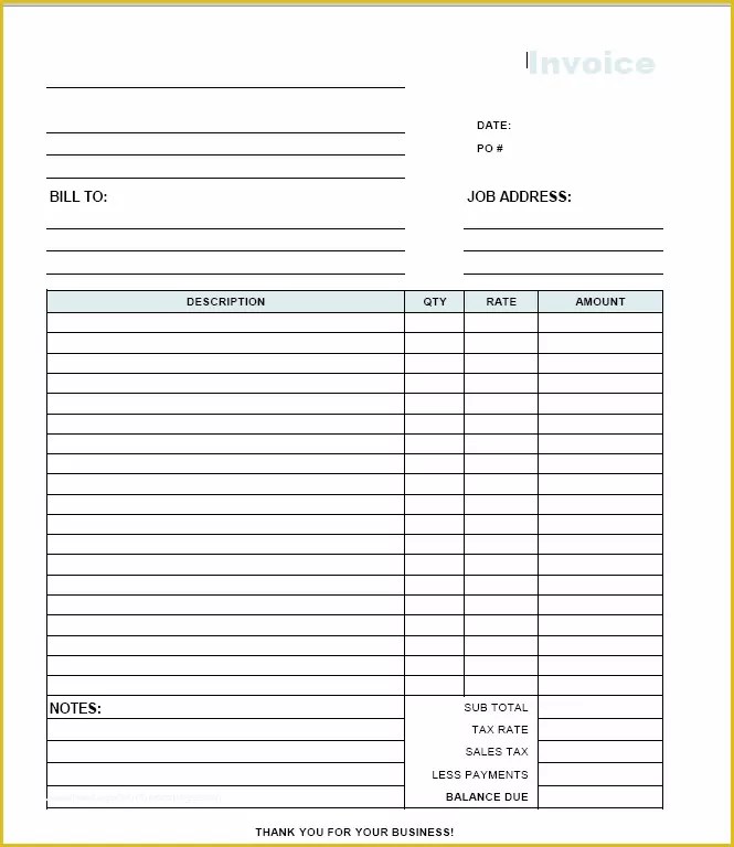 fill in the blank invoice template free of pdf invoice template