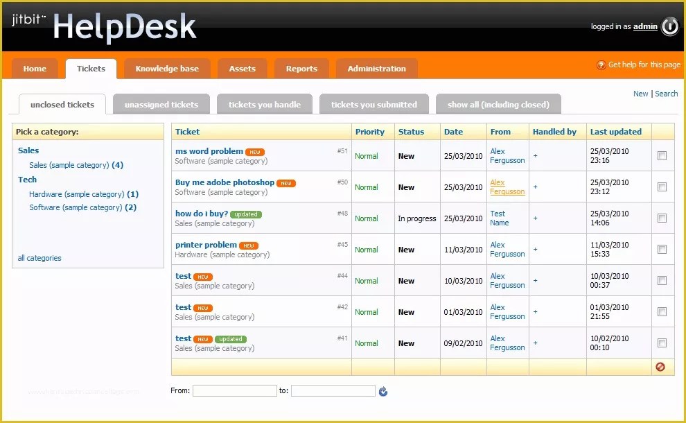 Free help desk trouble ticket template of [qodbc desktop] how to use