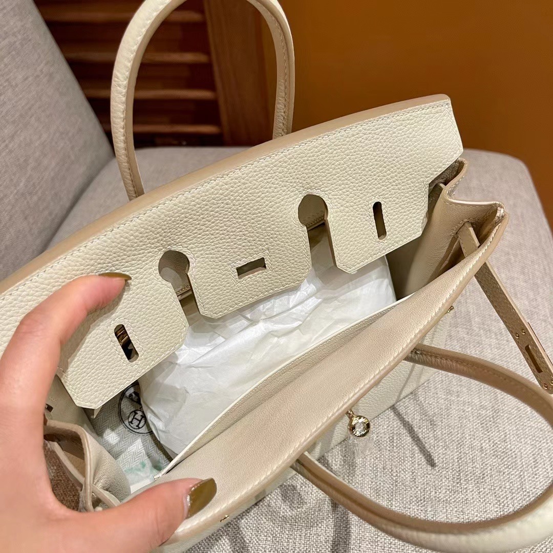 エルメス バーキン25 クレ トゴ ゴールド金具【N品】 - 画像 (4)