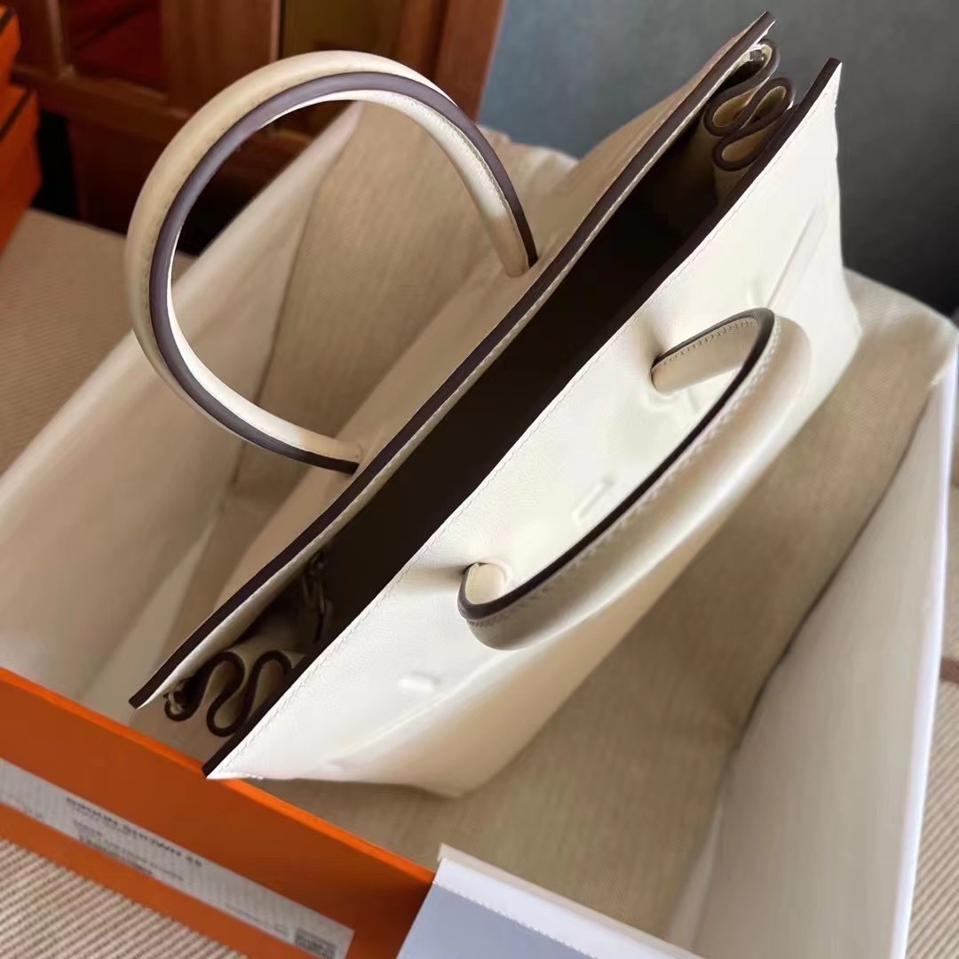 エルメス バーキン25 シャドー ナタ スイフト シルバー金具【超N品】 - 画像 (9)