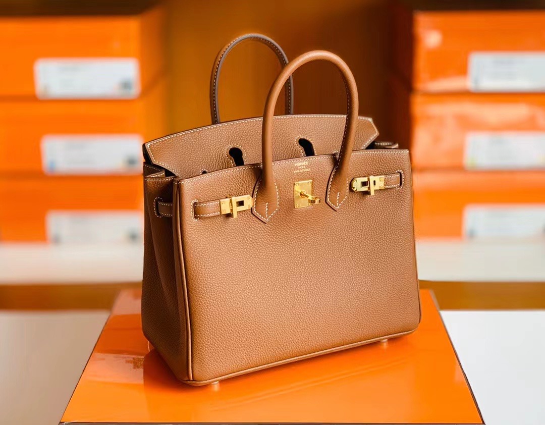 エルメス バーキン25 ゴールド トゴ ゴールド金具【N品】Nbirkin131 - 画像 (3)