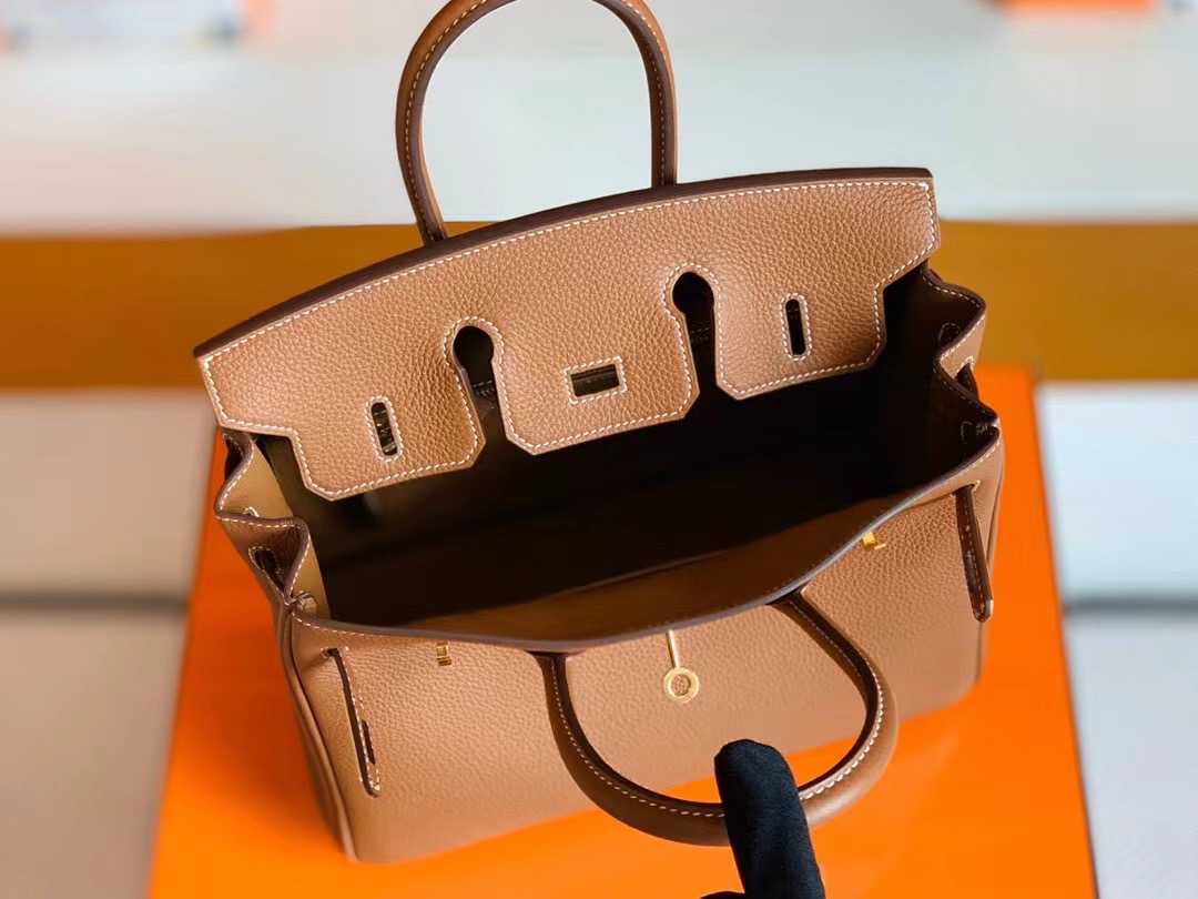 エルメス バーキン25 ゴールド トゴ ゴールド金具【N品】Nbirkin131 - 画像 (7)