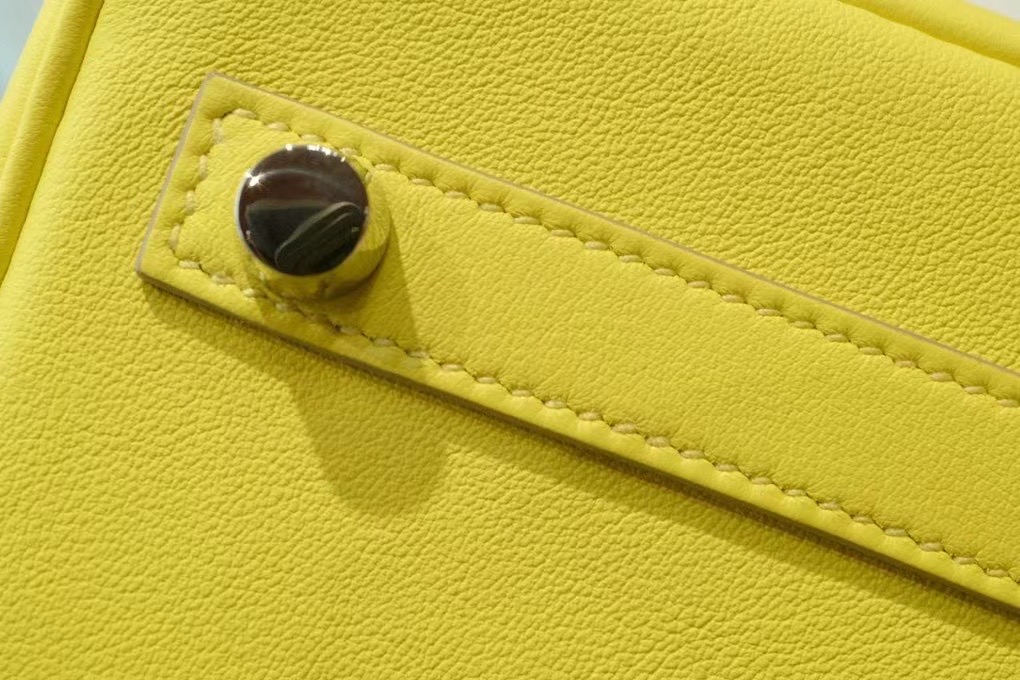 エルメス バーキン25 ジョーヌアンブル スイフト シルバー金具【超N品】Nbirkin138 - 画像 (3)