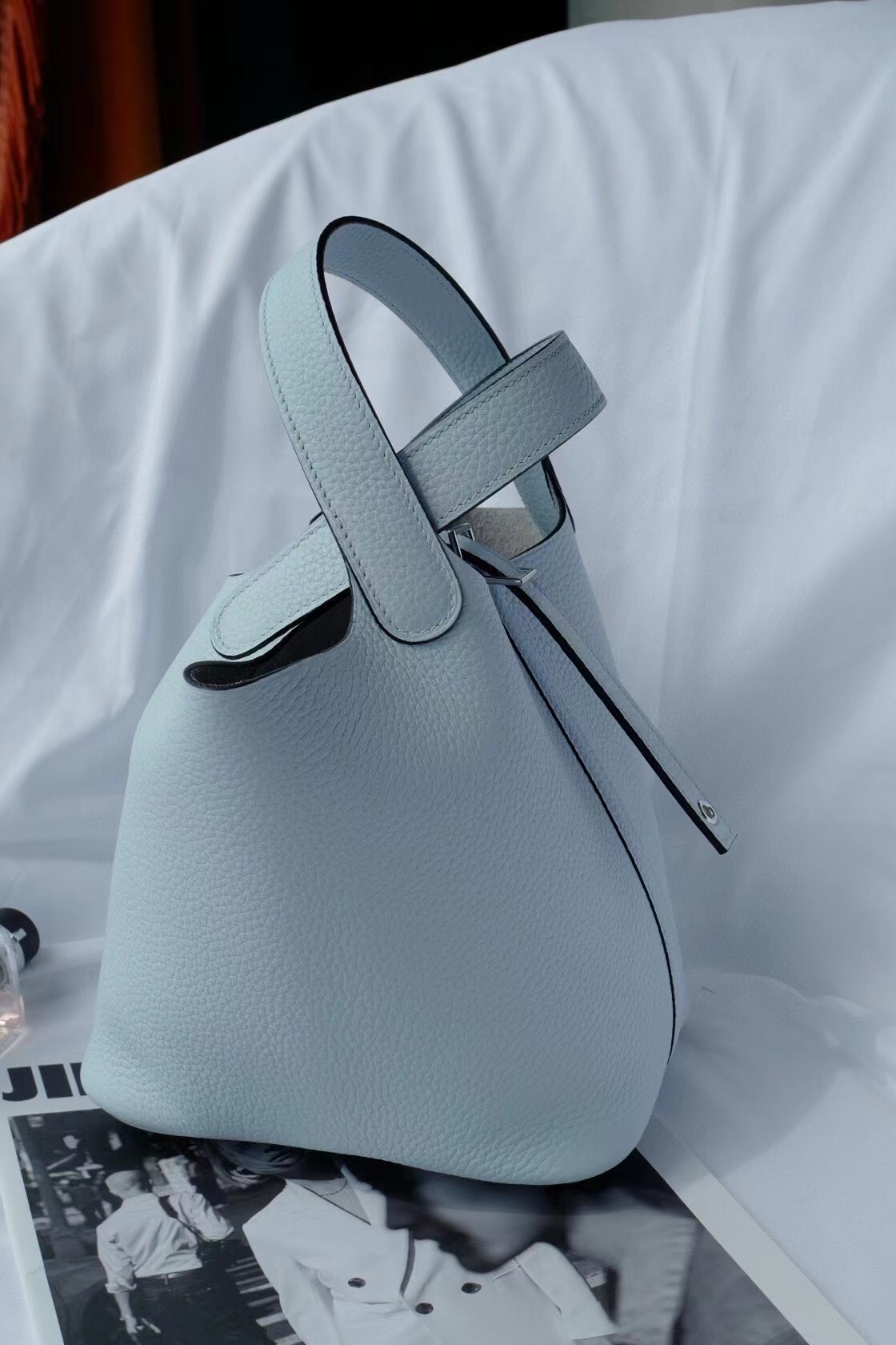 エルメス ピコタンロックPM/18 ブルーゼフィール トリヨンクレマンス シルバー金具 【H品】 - 画像 (2)