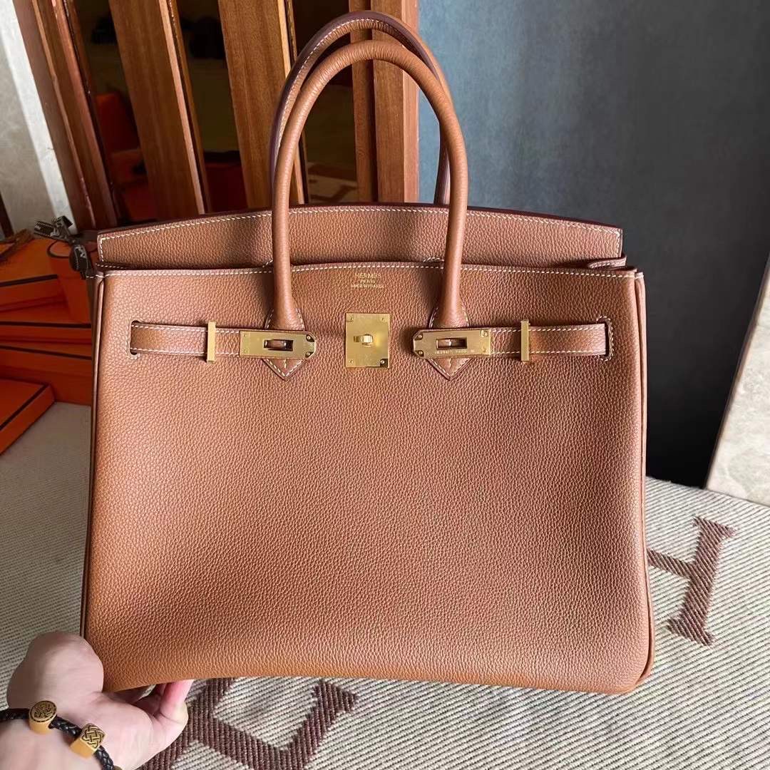 エルメス バーキン30 ゴールド  トゴ ゴールド金具【N品】Nbirkin173 - 画像 (6)
