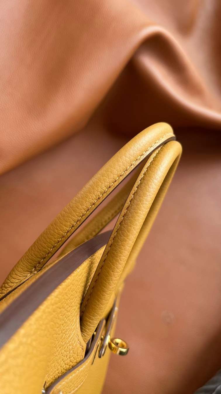 HERMES バーキン25 セサミ トゴ ゴールド金具【H品】 - 画像 (3)