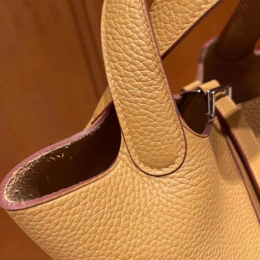 【HERMES】ピコタンロック PM 18 Biscuit エルメス ピコタンロック18/PM ビスキュイ トリヨンクレマンス