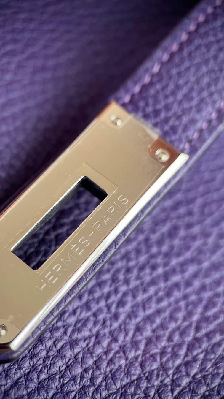 エルメス ケリー28 内縫い クロッカス トゴ シルバー金具【H品】 HERMES Kelly28 Crocus(9W) Togo Silver Buckle - 画像 (5)