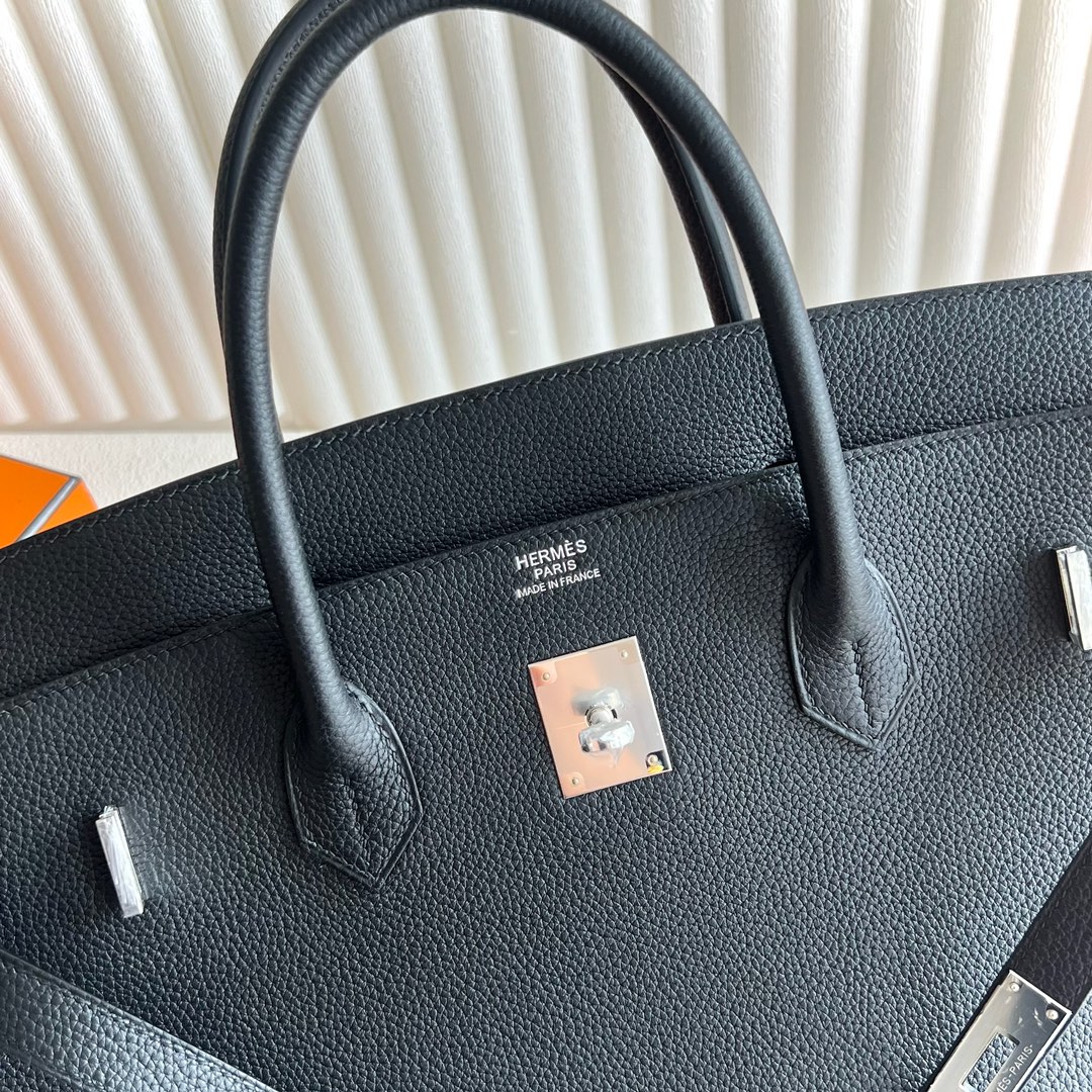 エルメス定価 HERMES バーキン40 黒 ブラック トゴ シルバー金具
