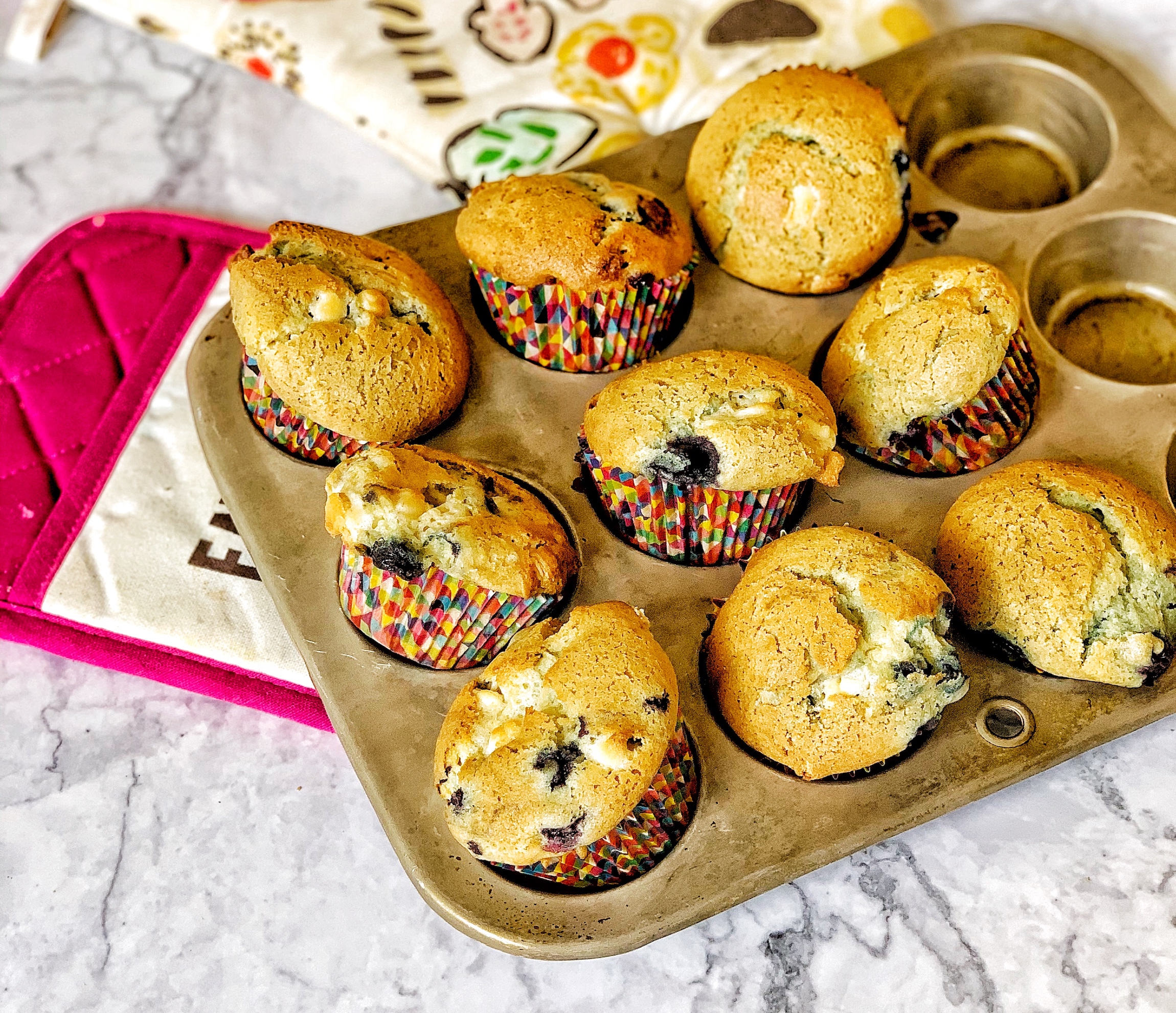 Blueberries and Cream Muffins