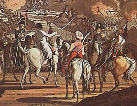 Austerlitz, estampe de J. Rugendas, musée de l'Armée à Paris