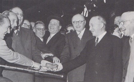 Jean Monnet lors de la création de la CECA