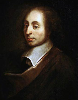 Blaise Pascal (19 juin 1623 - 19 août 1662), portrait posthume réalisé en 1690 d'après une peinture de François II Quesnel (château de Versailles)