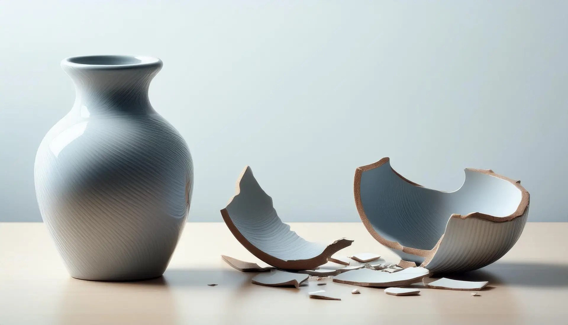 Broken vase symbolizing the challenges of scaling training programs without a cloud-native platform