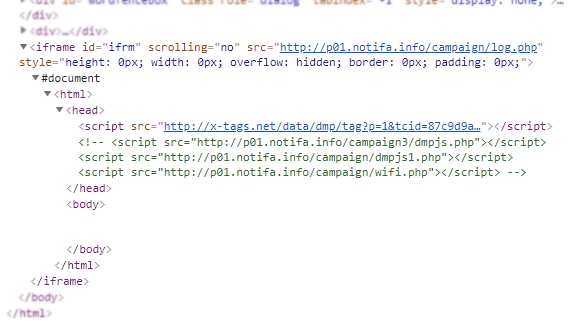 Website Error, Script Injection oleh Tel*** Code 1