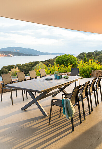 Salon Repas Exterieur Giannella Hesperide 7 Pieces Salon De Jardin Cdiscount Iziva Com Housse Salon De Jardin Mobilier Jardin Mobilier De Jardin Design