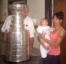 According to imbd, he is happily married to his wife, whose identity is yet. Joel Quenneville brought the Stanley Cup to the Windsor