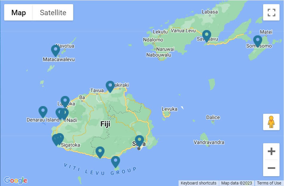 Fiji All Inclusive Holiday Deals Packages Exclusives 2026 Fiji Destination Map 