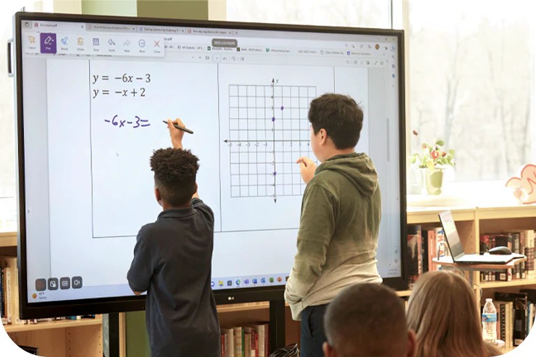 Interactive whiteboards for schools